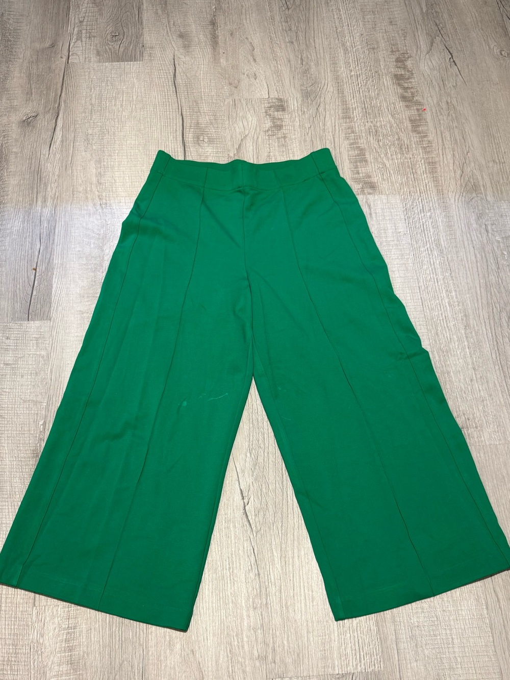 JNY Women's HighRise Cropped Wide Leg Trousers Size Large